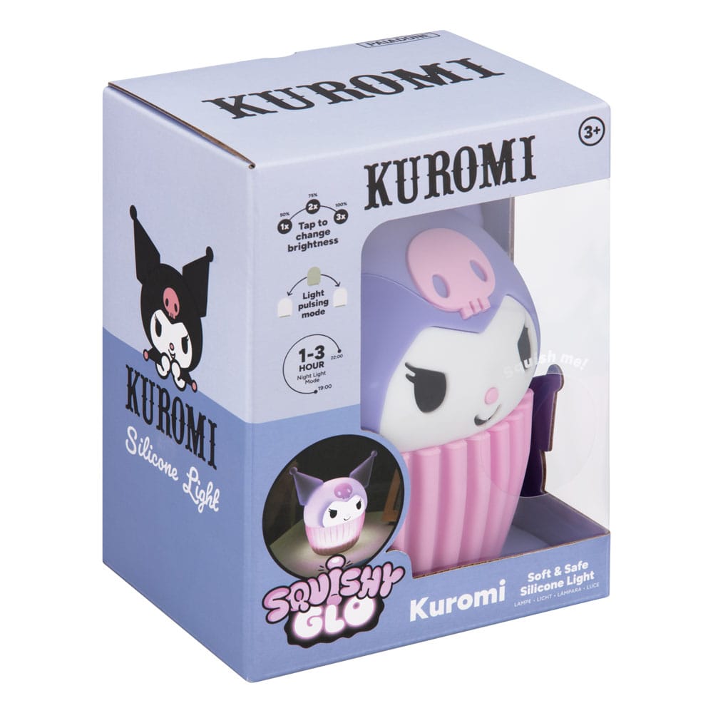 Sanrio Squishy Glo Silikon-Leuchte Kuromi 15 cm - Smalltinytoystore