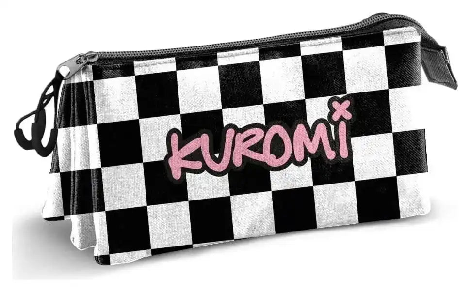 Sanrio Triple Federmäppchen Kuromi Black & White