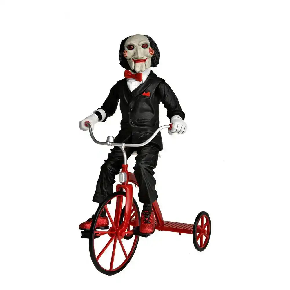 Saw Actionfigur mit Sound Billy mit Dreirad 30 cm - Smalltinytoystore