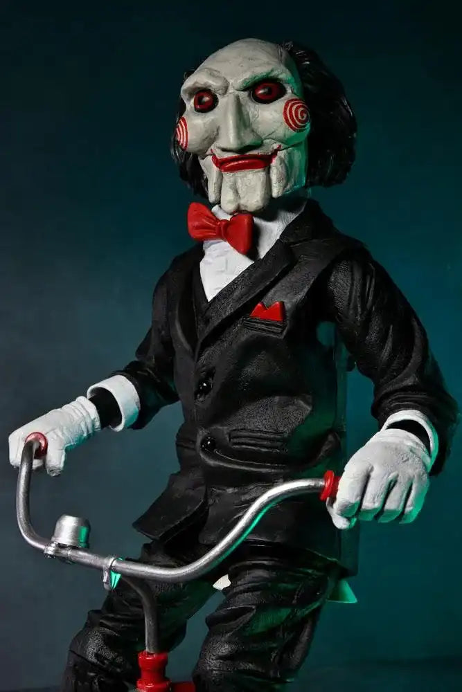 Saw Actionfigur mit Sound Billy mit Dreirad 30 cm - Smalltinytoystore