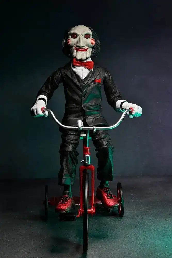 Saw Actionfigur mit Sound Billy mit Dreirad 30 cm - Smalltinytoystore