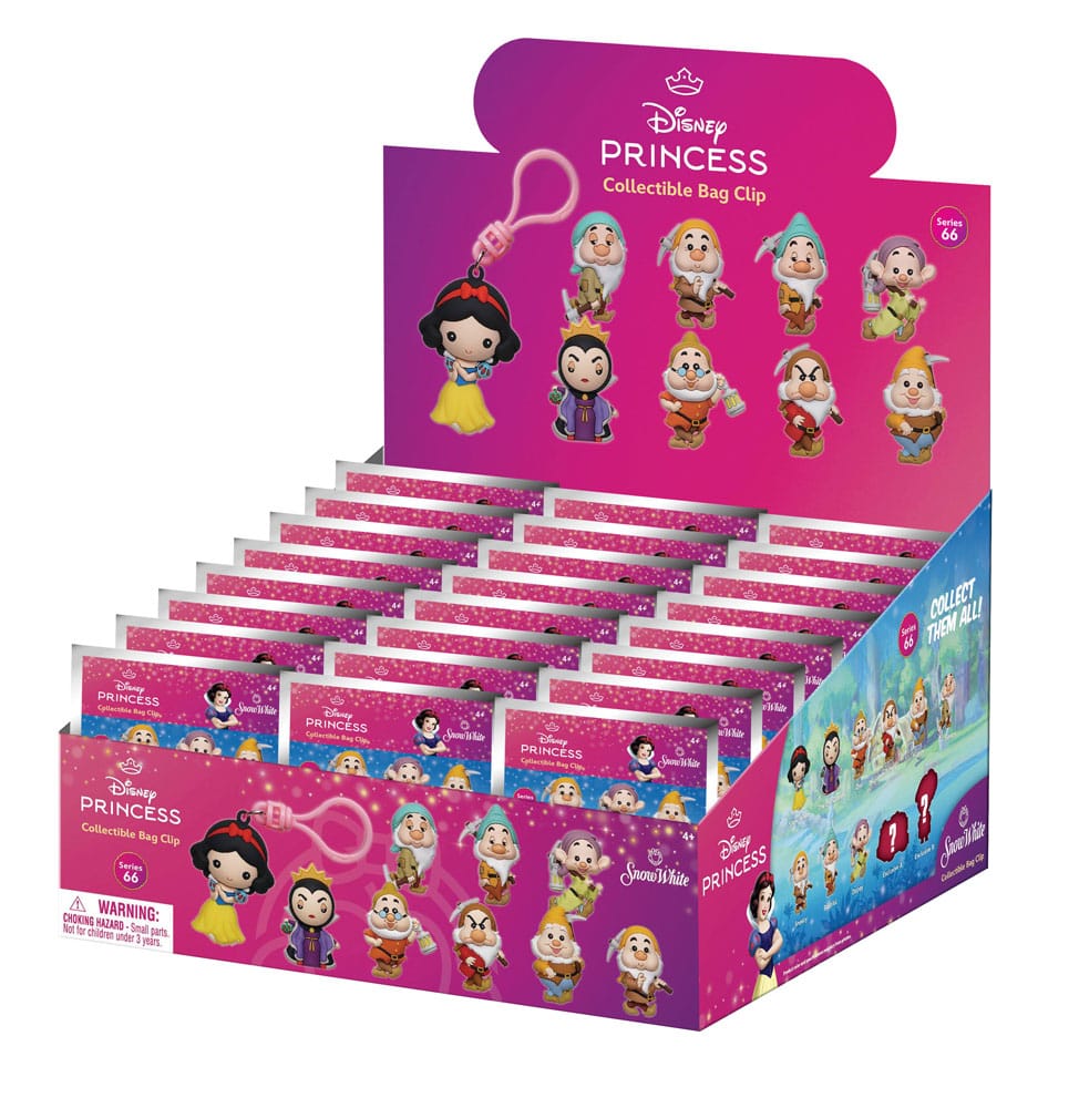 Schneewittchen 3D PVC-Taschenanhänger Classic Series 66 Display (24) - Smalltinytoystore