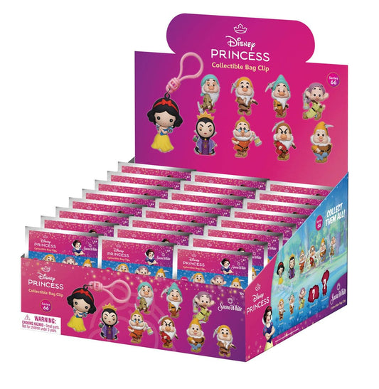 Schneewittchen 3D PVC-Taschenanhänger Classic Series 66 Display (24) - Smalltinytoystore
