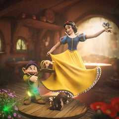 Schneewittchen und die sieben Zwerge Art Scale Statue 1/10 Snow White and Dopey 21 cm - Smalltinytoystore