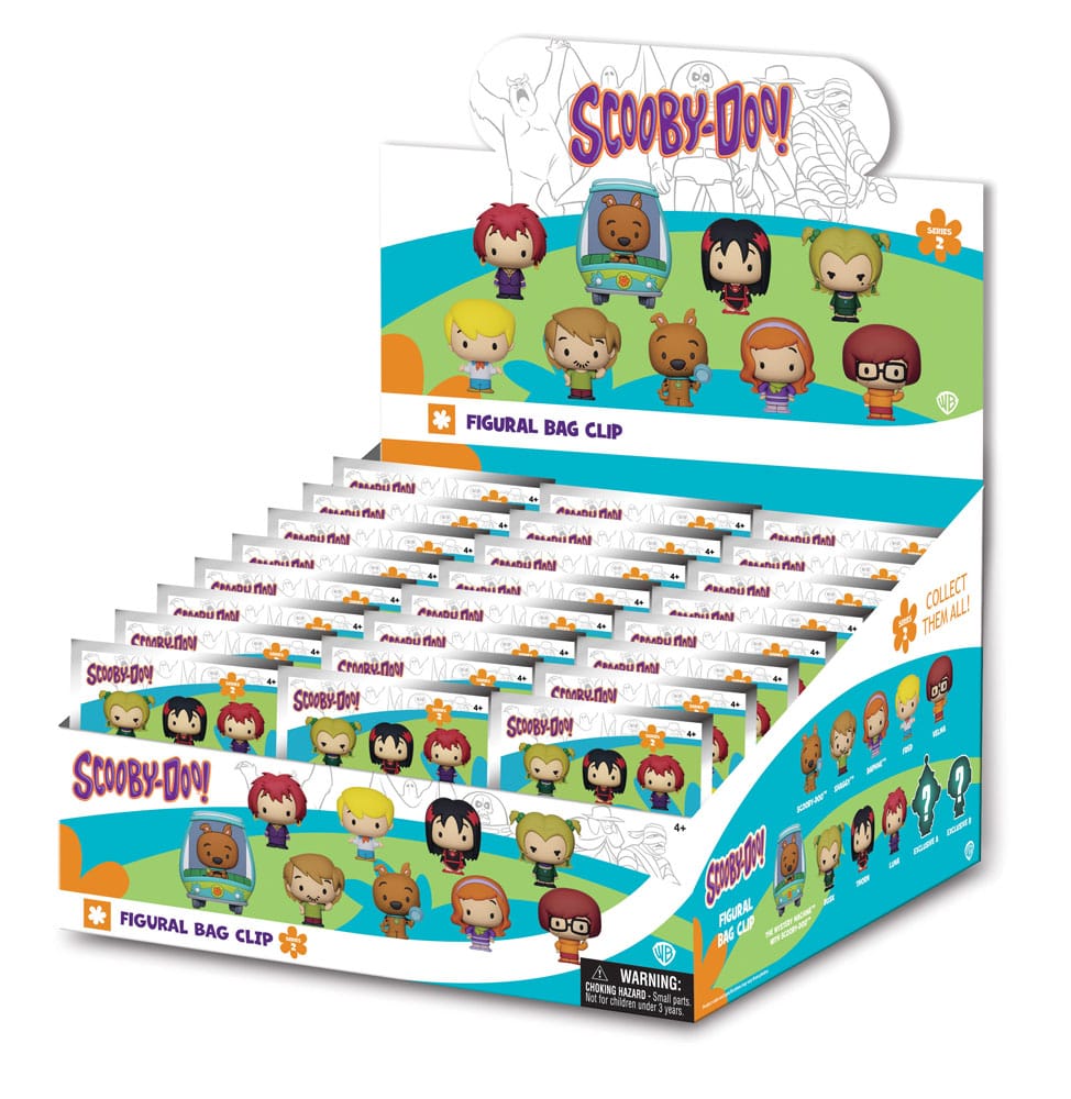 Scooby-Doo 3D PVC-Taschenanhänger Series 2 Display (24) - Smalltinytoystore