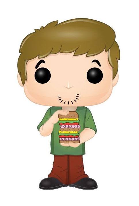 Scooby Doo POP! Animation Vinyl Figur Shaggy w/ Sandwich 9 cm - Smalltinytoystore