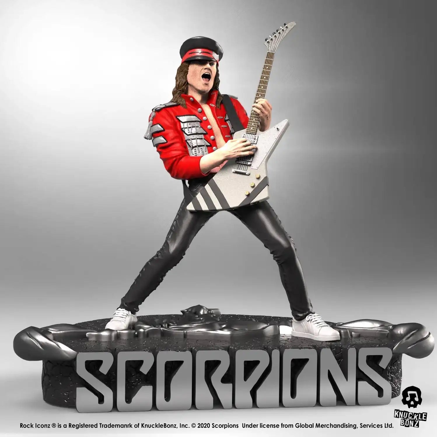Scorpions Rock Iconz Statue Matthias Jabs Limited Edition 22 cm - Smalltinytoystore
