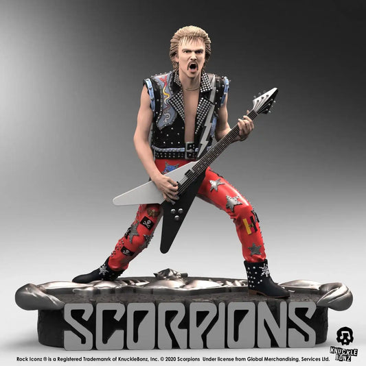Scorpions Rock Iconz Statue Rudolf Schenker Limited Edition 22 cm - Smalltinytoystore