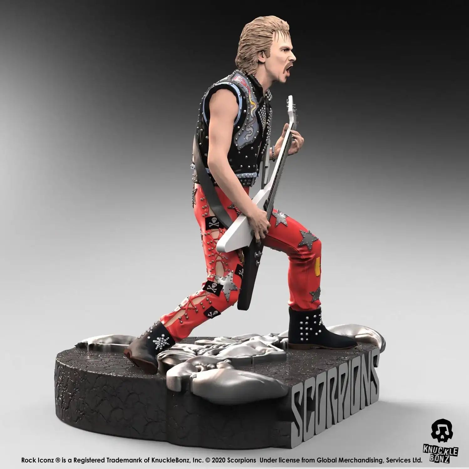 Scorpions Rock Iconz Statue Rudolf Schenker Limited Edition 22 cm - Smalltinytoystore