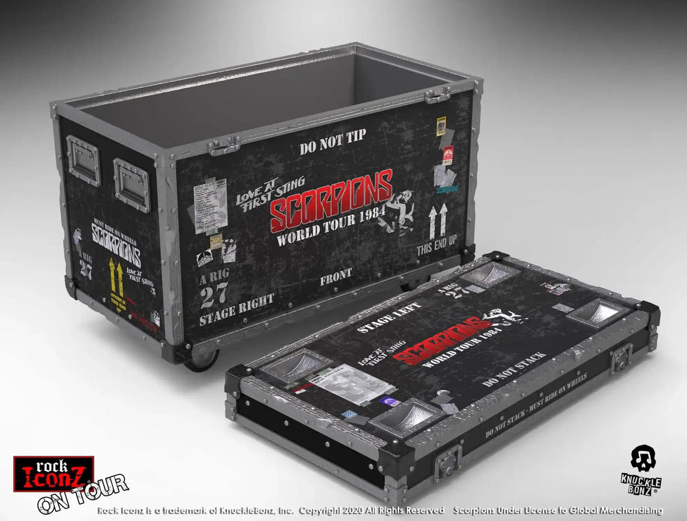 Scorpions Rock Ikonz On Tour World Tour 1984 Road Case Statue & Bühnenhintergrund Set - Smalltinytoystore