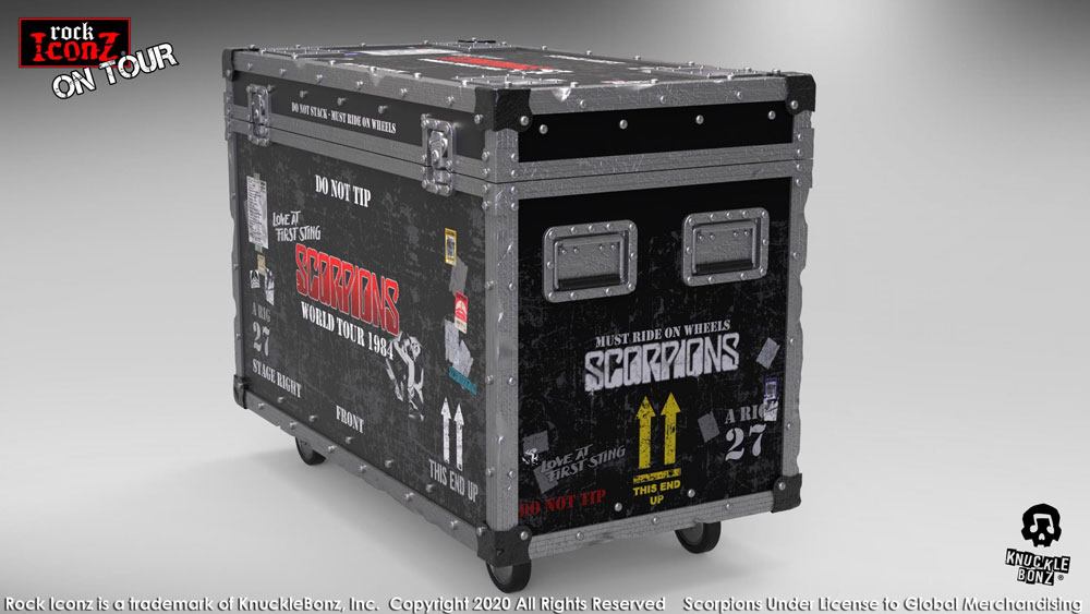 Scorpions Rock Ikonz On Tour World Tour 1984 Road Case Statue & Bühnenhintergrund Set - Smalltinytoystore