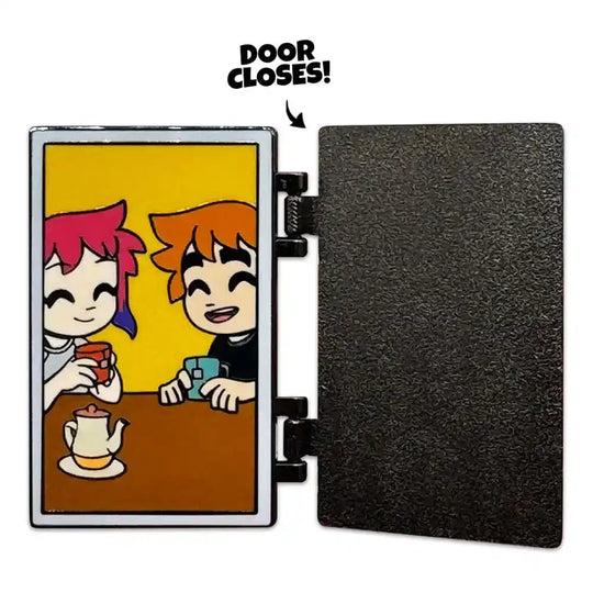 Scott Pilgrim Ansteck-Pin Door Swinging 5 cm - Smalltinytoystore