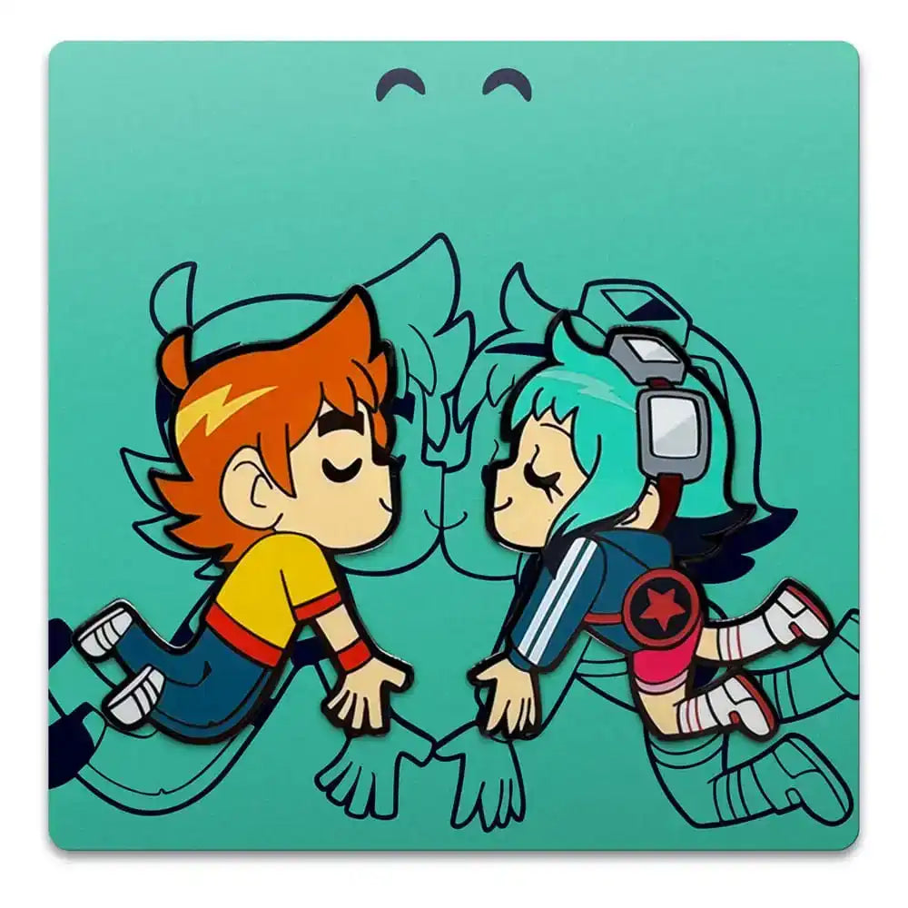 Scott Pilgrim Ansteck-Pin Scott & Ramona Kissing 5 cm - Smalltinytoystore