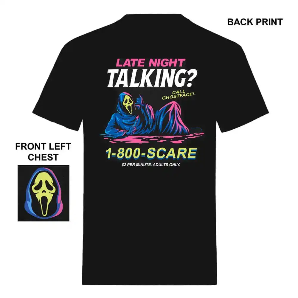 Scream - Schrei! T-Shirt Ghost Face Late Night Talking Größe M - Smalltinytoystore