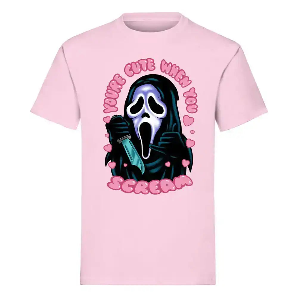 Scream - Schrei! T-Shirt Ghost Face You're Cute when you Scream Größe M - Smalltinytoystore