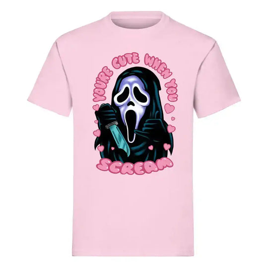 Scream - Schrei! T-Shirt Ghost Face You're Cute when you Scream Größe XL - Smalltinytoystore