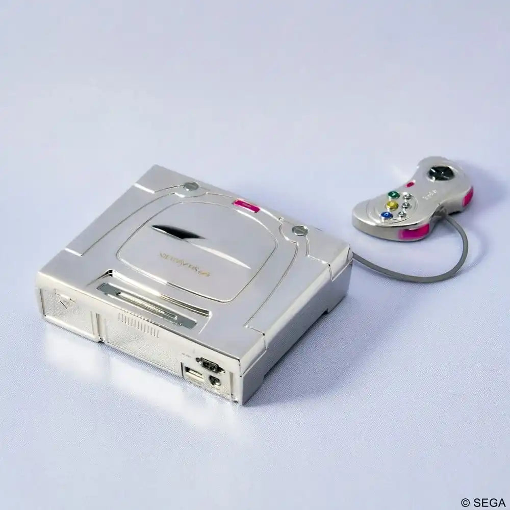 Sega Hardware Series Bright Arts Gallery Diecast Minifigur Sega Saturn White - Smalltinytoystore