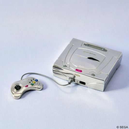 Sega Hardware Series Bright Arts Gallery Diecast Minifigur Sega Saturn White - Smalltinytoystore