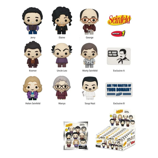 Seinfeld 3D PVC-Taschenanhänger Series 01 Display (24) - Smalltinytoystore