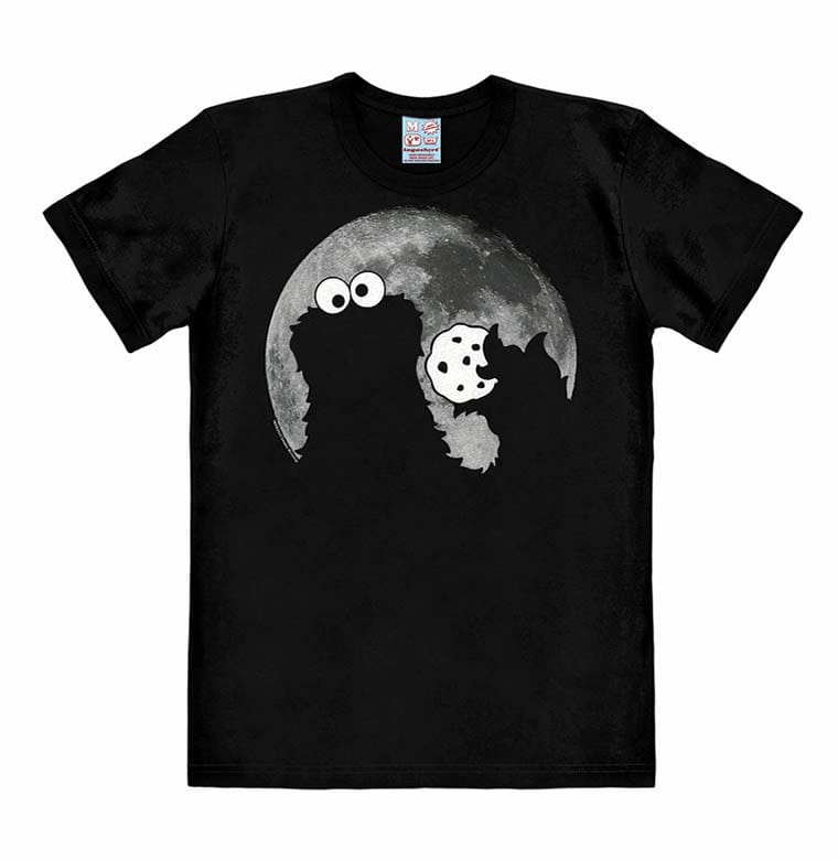 Sesamstraße Easy Fit T-Shirt Cookie Monster - Moon Größe S - Smalltinytoystore