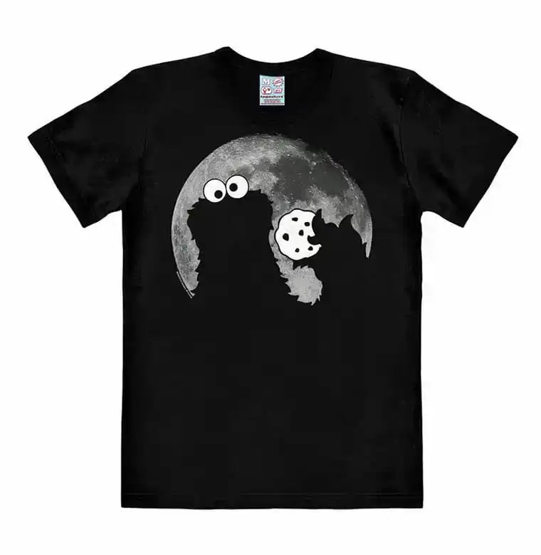 Sesamstraße Easy Fit T-Shirt Cookie Monster - Moon Größe XL - Smalltinytoystore
