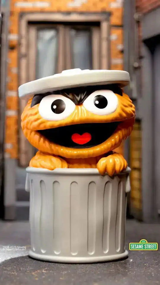Sesamstraße FUN! FUN! Soft Vinyl Figur Oscar the Grouch (Orange) 13 cm