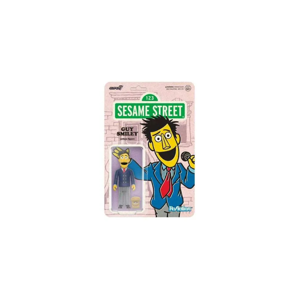 Sesamstraße ReAction Actionfigur Wave 02 Guy Smiley (With Bread) 10 cm - Smalltinytoystore