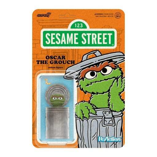Sesamstraße ReAction Actionfigur Wave 02 Oscar 10 cm - Smalltinytoystore