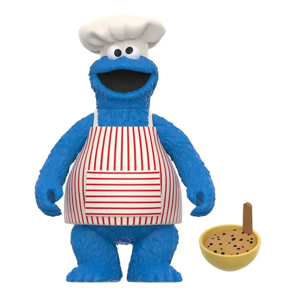 Sesamstraße ReAction Actionfigur Wave 04 Chef Cookie Monster 10 cm - Smalltinytoystore