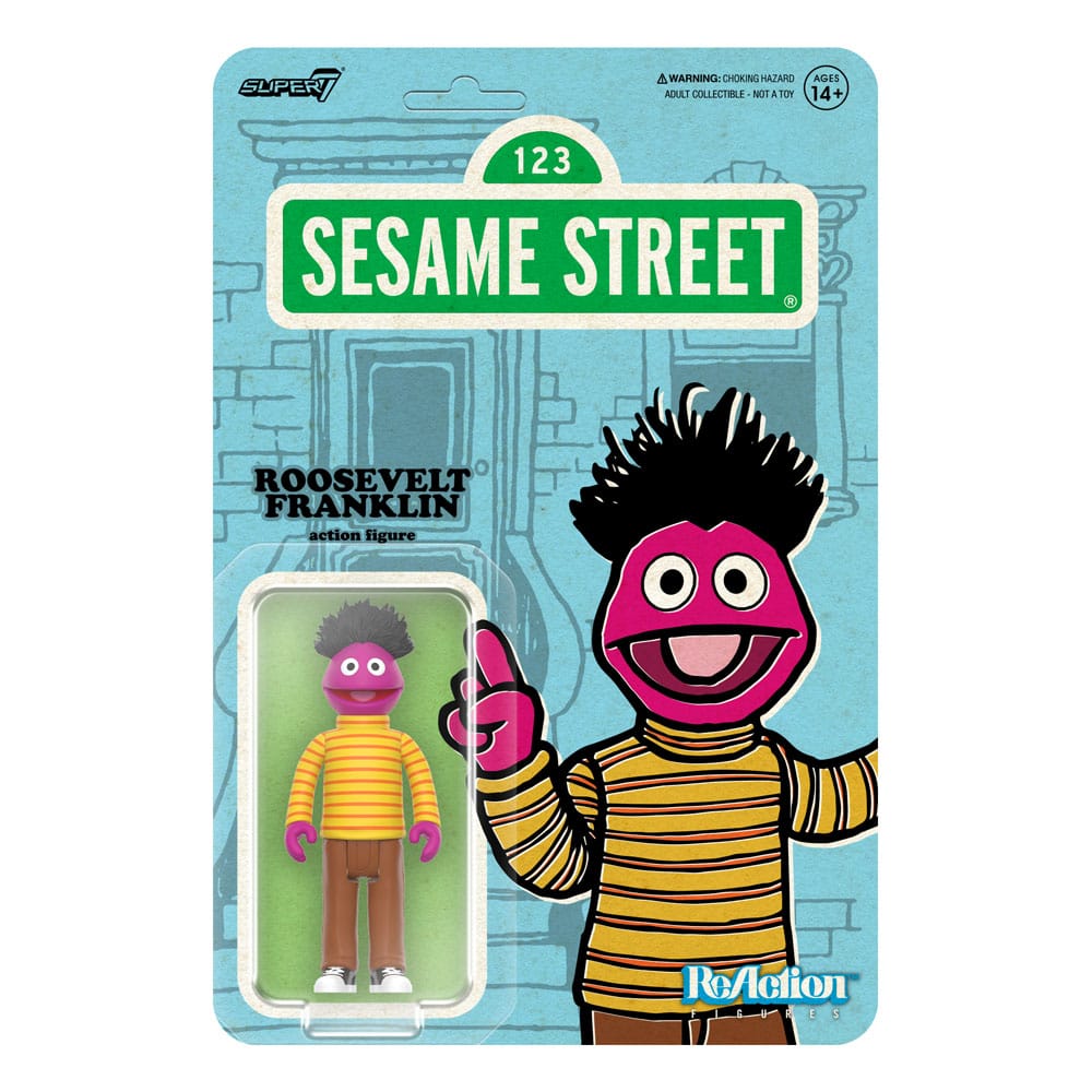 Sesamstraße ReAction Actionfigur Wave 04 Roosevelt Franklin 10 cm - Smalltinytoystore