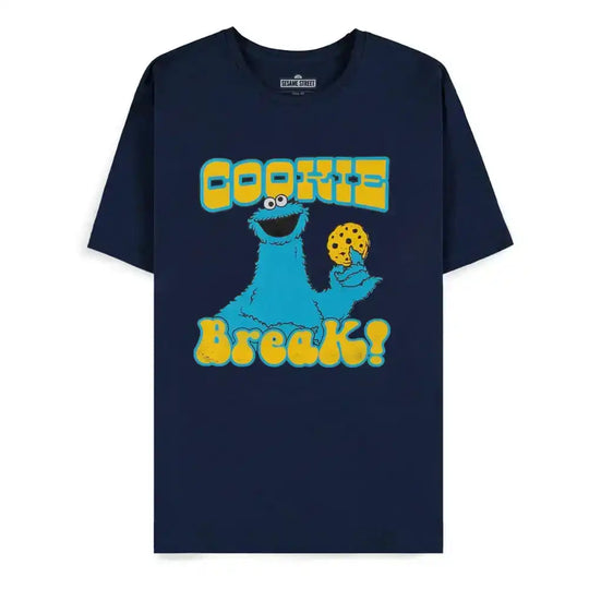 Sesamstraße T-Shirt Cookie Monster Navy Cookie Break - Smalltinytoystore