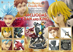 Seven Deadly Sins Concept Masterline Series Statue Meliodas, Ban and King 55 cm - Smalltinytoystore