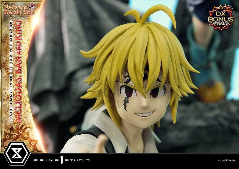 Seven Deadly Sins Concept Masterline Series Statue Meliodas, Ban and King Deluxe Bonus Version 55 cm - Smalltinytoystore
