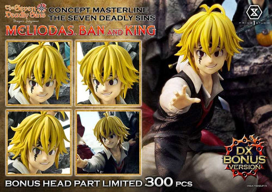 Seven Deadly Sins Concept Masterline Series Statue Meliodas, Ban and King Deluxe Bonus Version 55 cm - Smalltinytoystore