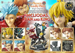 Seven Deadly Sins Concept Masterline Series Statue Meliodas, Ban and King Deluxe Version 55 cm - Smalltinytoystore