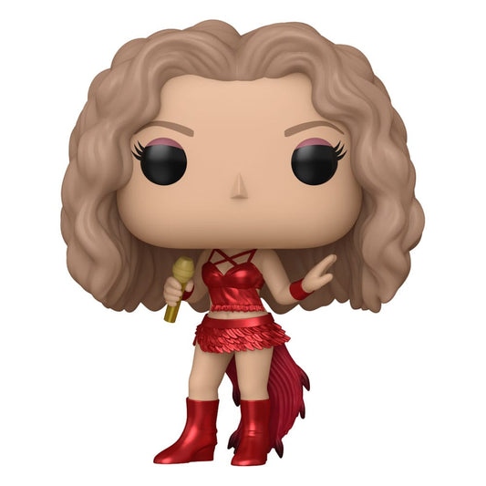 Shakira POP! Rocks Vinyl Figur Shakira(Super Bowl) (Metallic) 9 cm - Smalltinytoystore