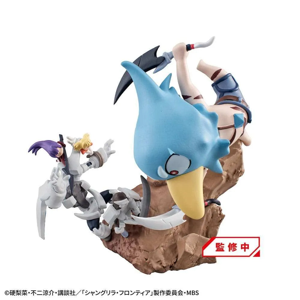 Shangri-La Frontier Petitrama EX Series Sammelfiguren 3er-Pack Shangri-La Frontier vs Monster Diorama Collection Set 11 cm (with gift) - Smalltinytoystore