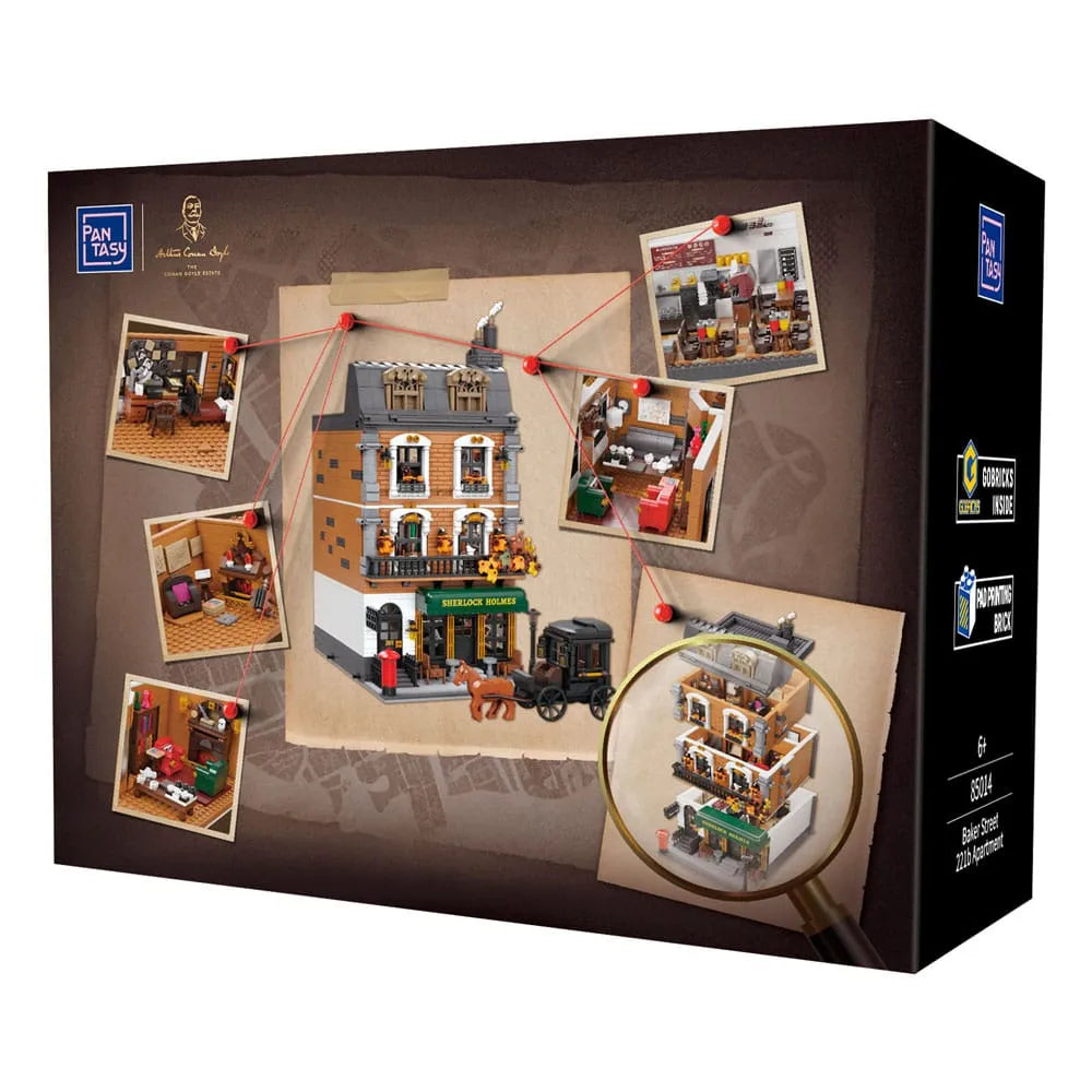 Sherlock Holmes Bauset Baker Street 221B Apartment 42 cm - Smalltinytoystore