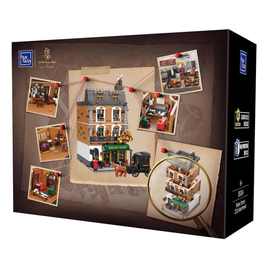 Sherlock Holmes Bauset Baker Street 221B Apartment 42 cm - Smalltinytoystore