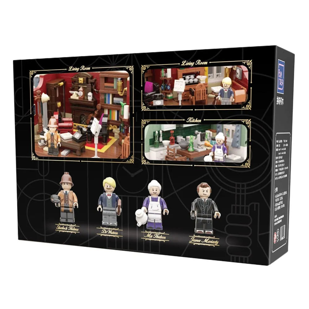 Sherlock Holmes Bauset Sherlock Holmes 221B baker.st 9 cm - Smalltinytoystore