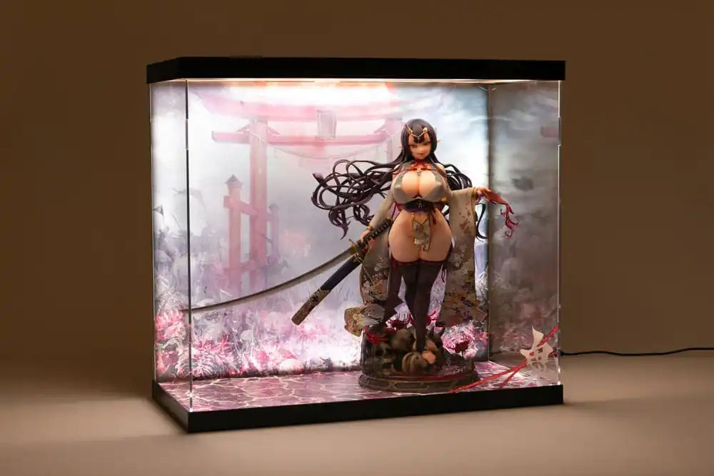 SHINSAI Acryl Display Case mit Beleuchtung Inbina Rasethuhime Saki 39 cm - Smalltinytoystore