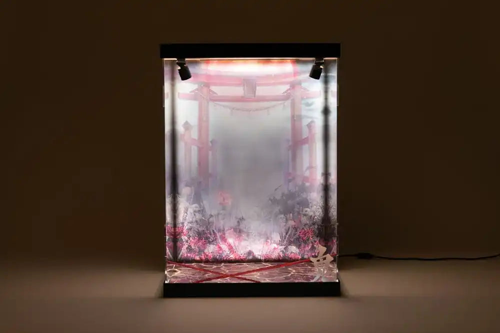 SHINSAI Acryl Display Case mit Beleuchtung Inbina Rasethuhime Saki M Edition 39 cm - Smalltinytoystore