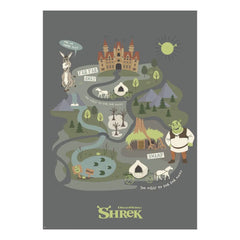 Shrek Kunstdruck Journey to Far Far Away Limited Edition 42 x 30 cm - Smalltinytoystore