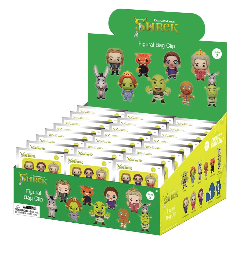 Shrek PVC-Taschenanhänger Series 2 Display (24) - Smalltinytoystore