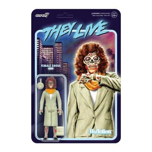 Sie leben ReAction Actionfigur Wave 02 Female Ghoul (Glow) 10 cm - Smalltinytoystore
