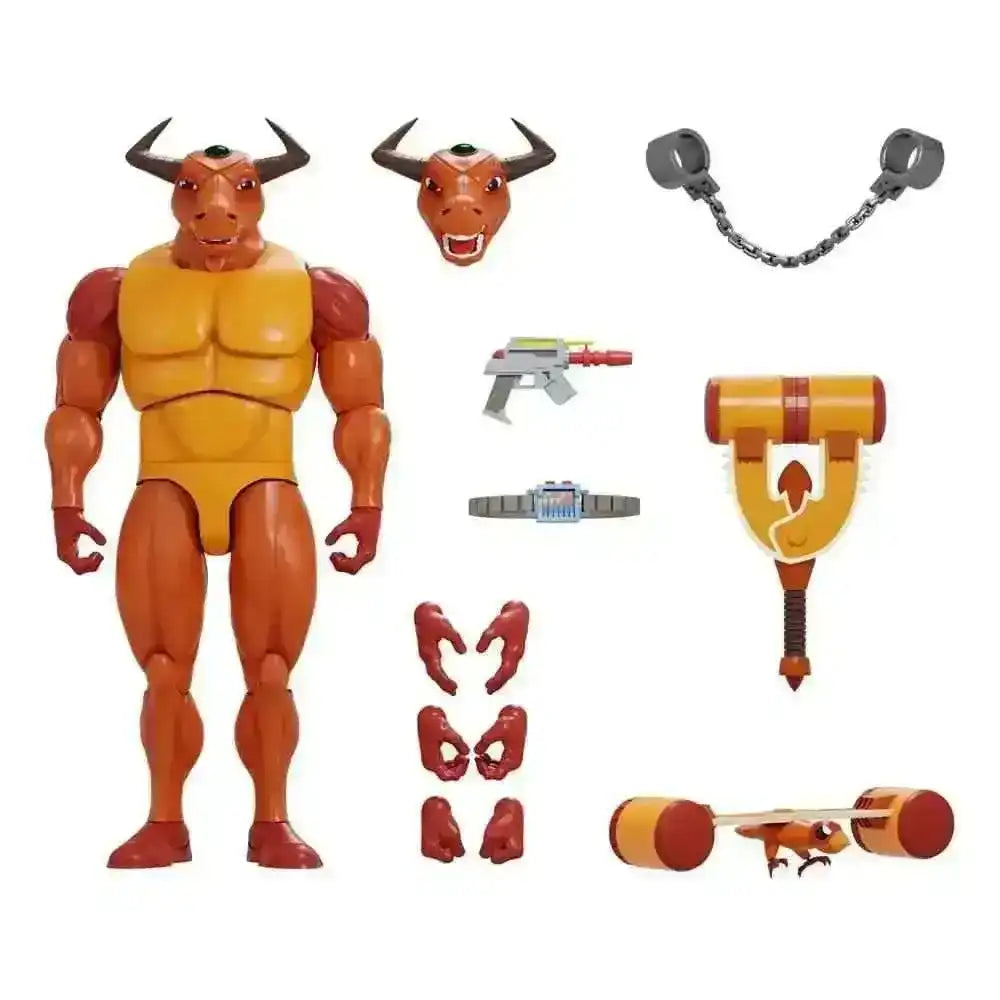 Silverhawks Ultimates Mumbo Jumbo Actionfigur mit Zubehör, Wechselkopf und Waffen, Smalltinytoystore