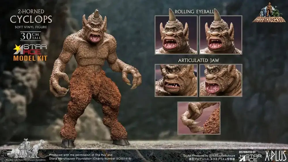 Sindbads siebente Reise Soft Vinyl Model Kit Ray Harryhausens 2-horned Cyclops 30 cm - Smalltinytoystore