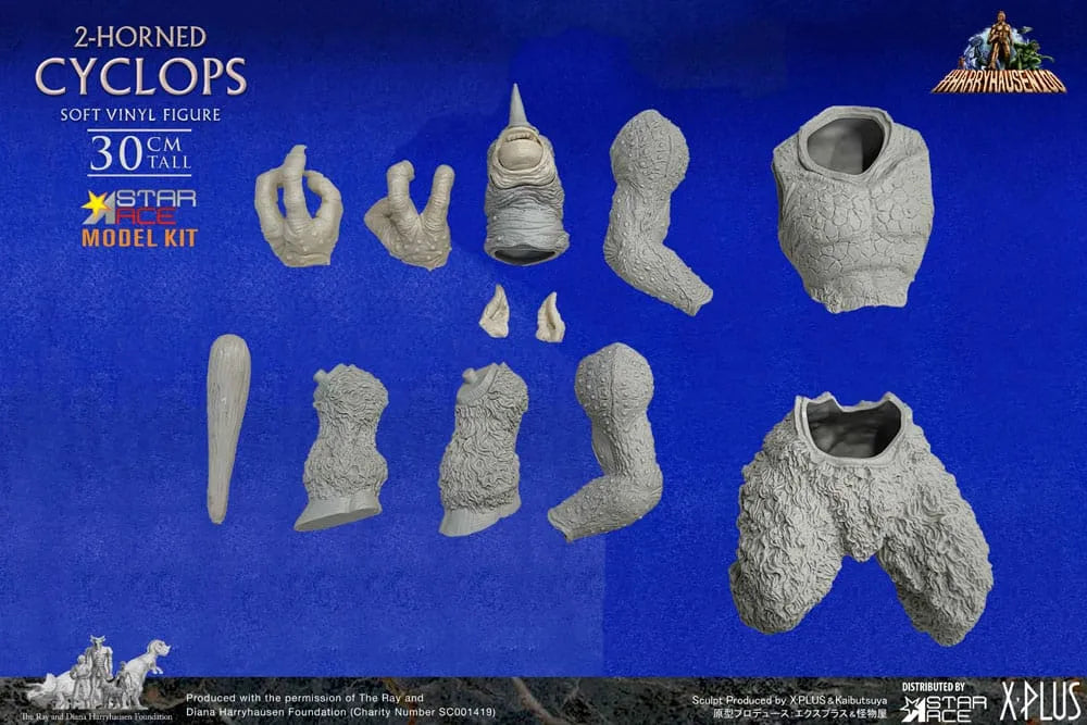 Sindbads siebente Reise Soft Vinyl Model Kit Ray Harryhausens 2-horned Cyclops 30 cm - Smalltinytoystore