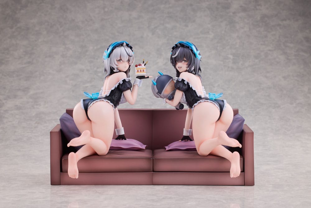 Snowbreak Containment Zone PVC Statuen 2er-Pack 1/6 Cherno & Meursault Apprentice Maid Ver. Deluxe Edition 19 cm - Smalltinytoystore