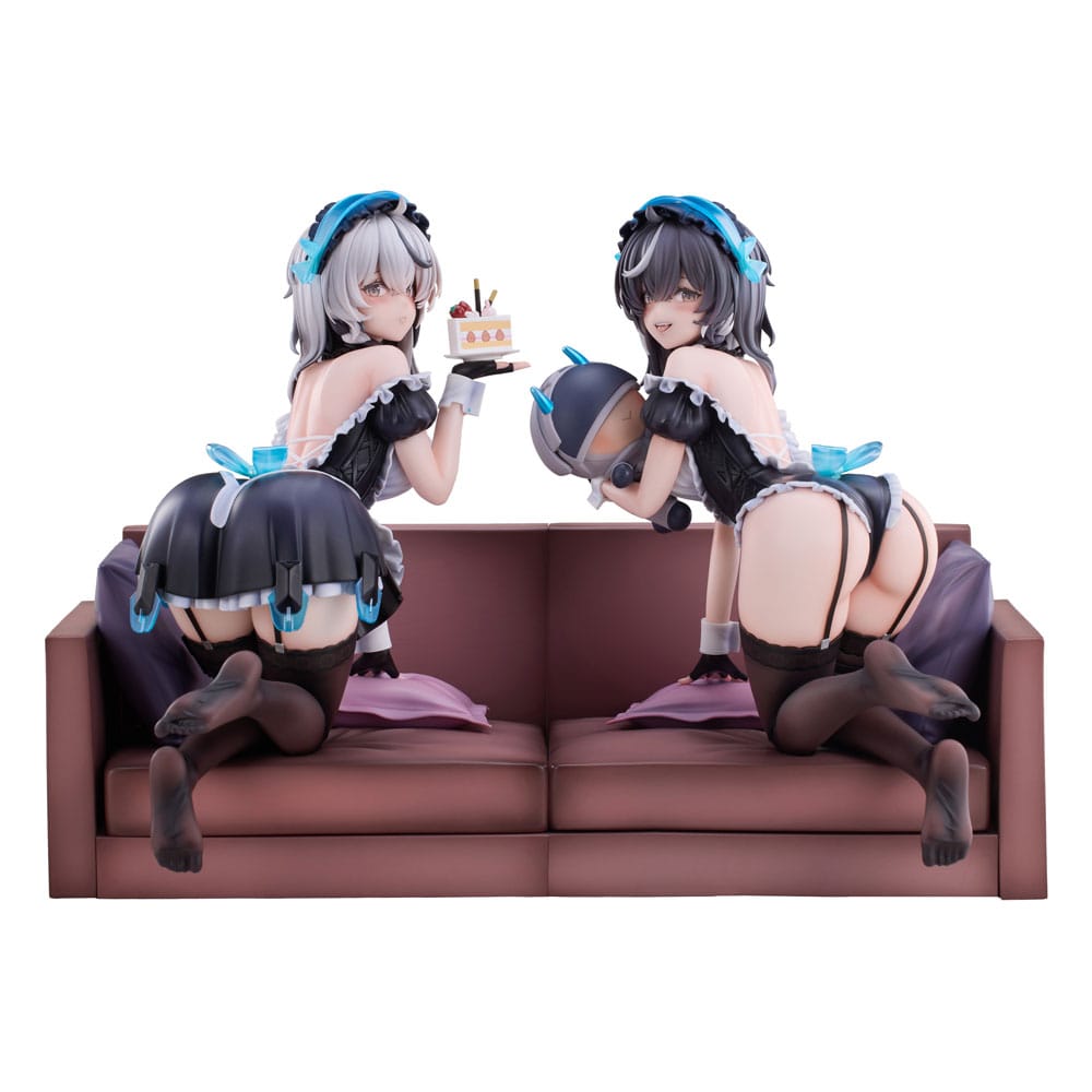 Snowbreak Containment Zone PVC Statuen 2er-Pack 1/6 Cherno & Meursault Apprentice Maid Ver. Deluxe Edition 19 cm - Smalltinytoystore